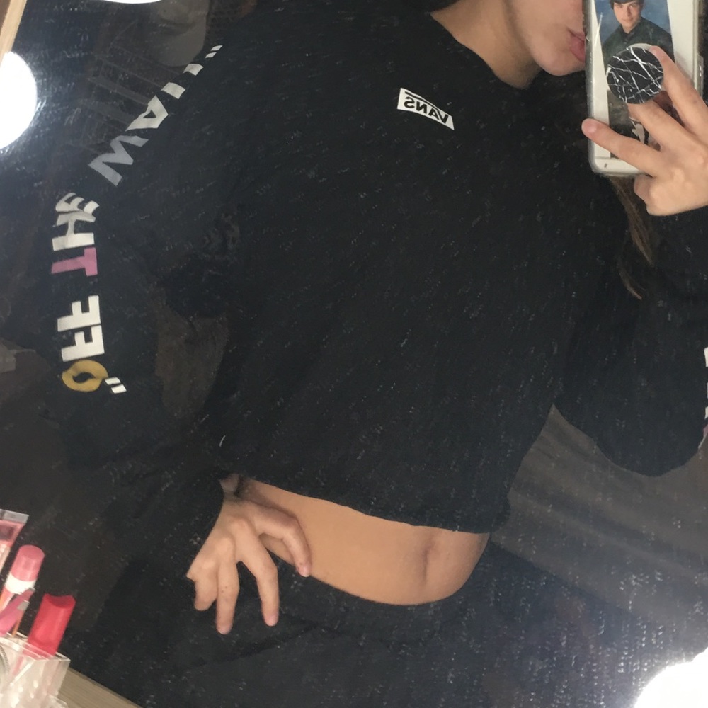 Vans long sleeve crop top